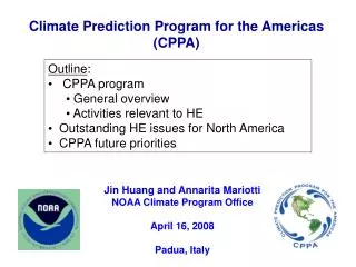 Climate Prediction Program for the Americas (CPPA)