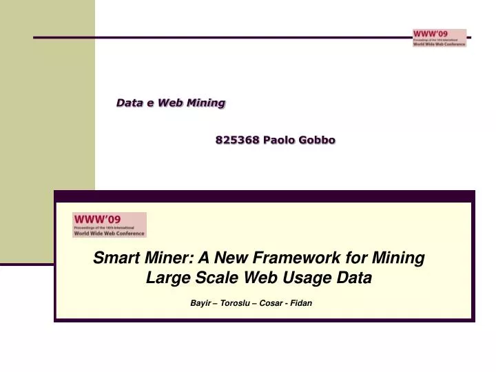 data e web mining 825368 paolo gobbo