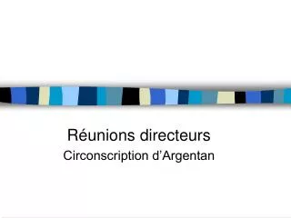 r unions directeurs circonscription d argentan