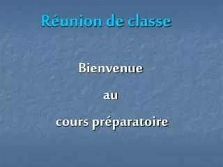 r union de classe