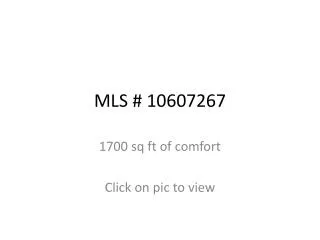 MLS # 10607267