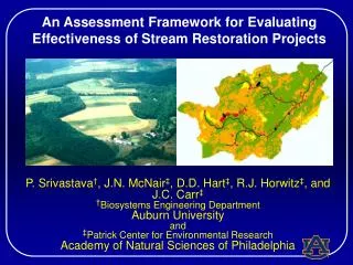 An Assessment Framework for Evaluating Effectiveness of Stream Restoration Projects