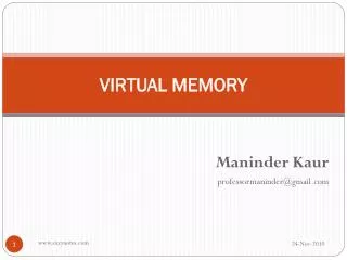 VIRTUAL MEMORY