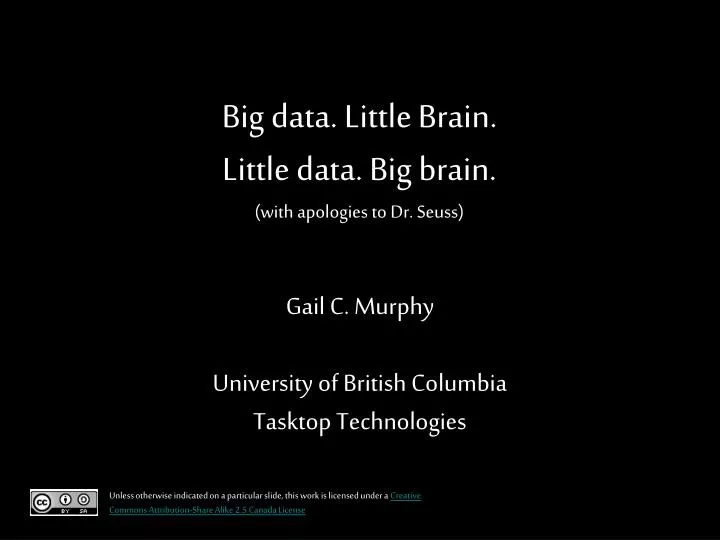 big data little brain little data big brain with apologies to dr seuss