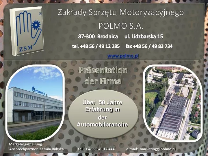 zak ady sprz tu motoryzacyjnego polmo s a