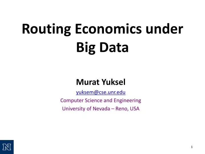 routing economics under big data