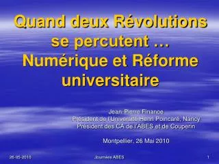 quand deux r volutions se percutent num rique et r forme universitaire