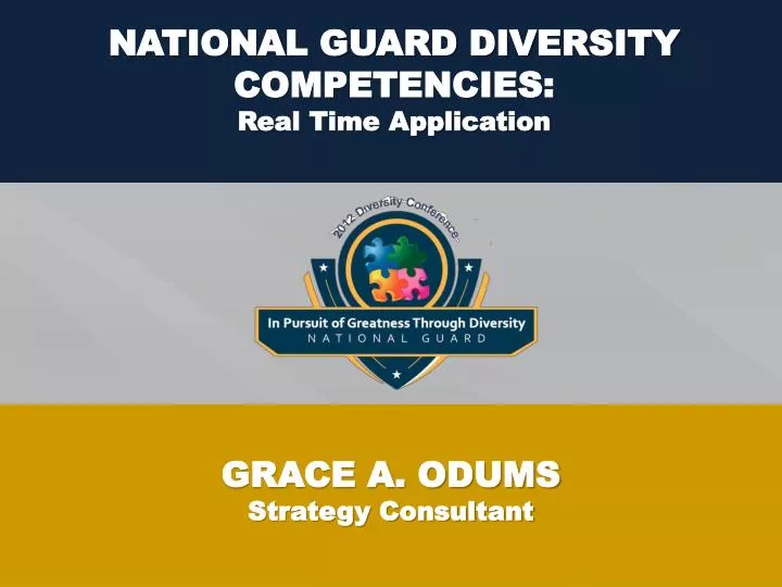 national guard diversity competencies real time application
