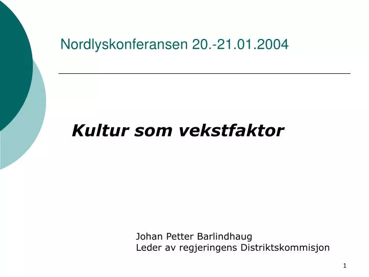 nordlyskonferansen 20 21 01 2004