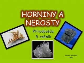 horniny a nerosty