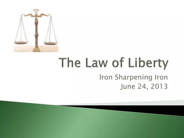 the law of liberty