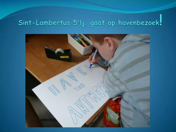 sint lambertus 5 e lj gaat op havenbezoek