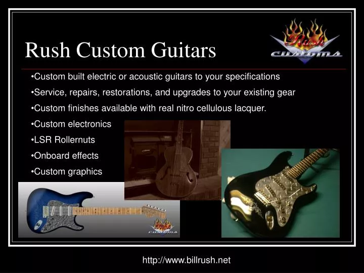 rush custom guitars