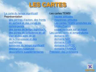 les cartes