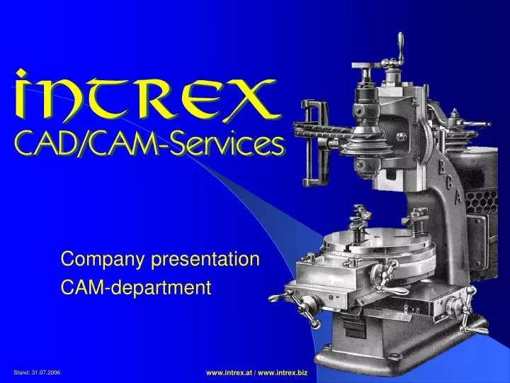 company presentation cam department