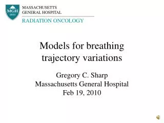 Models for breathing trajectory variations