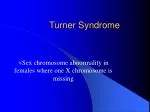 Turner Syndrome - slide 1