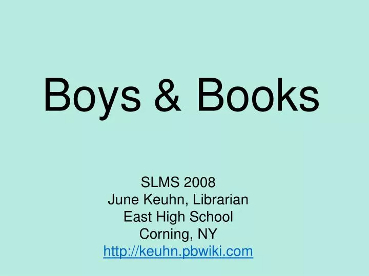 boys books