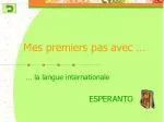 Mes premiers pas avec … - slide 1