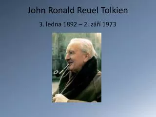 john ronald reuel tolkien