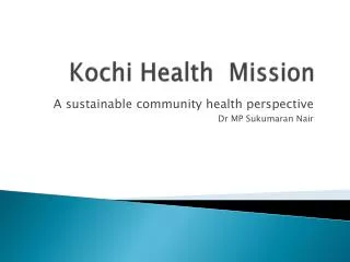 Kochi Health Mission