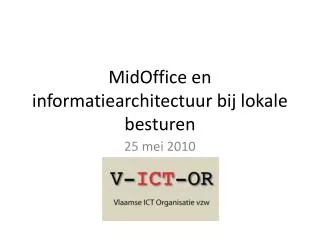 midoffice en informatiearchitectuur bij lokale besturen