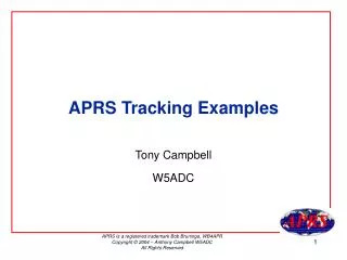 APRS Tracking Examples