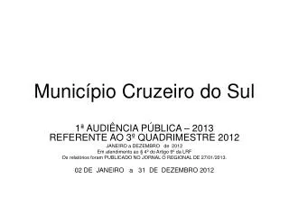 munic pio cruzeiro do sul