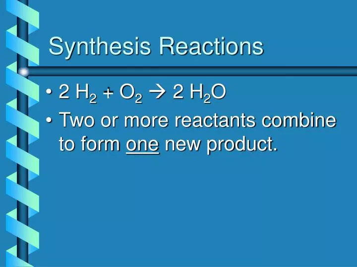 synthesis reactions