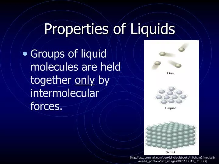 properties of liquids