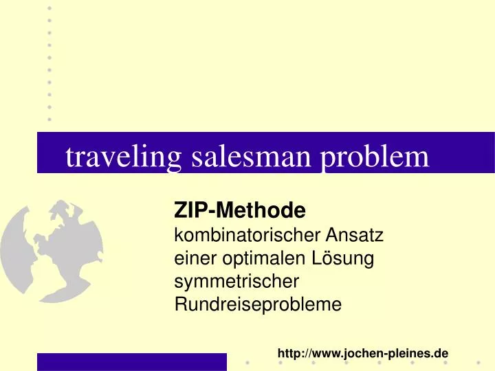 traveling salesman problem