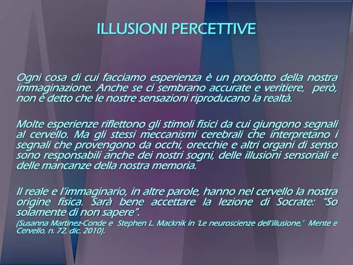 illusioni percettive