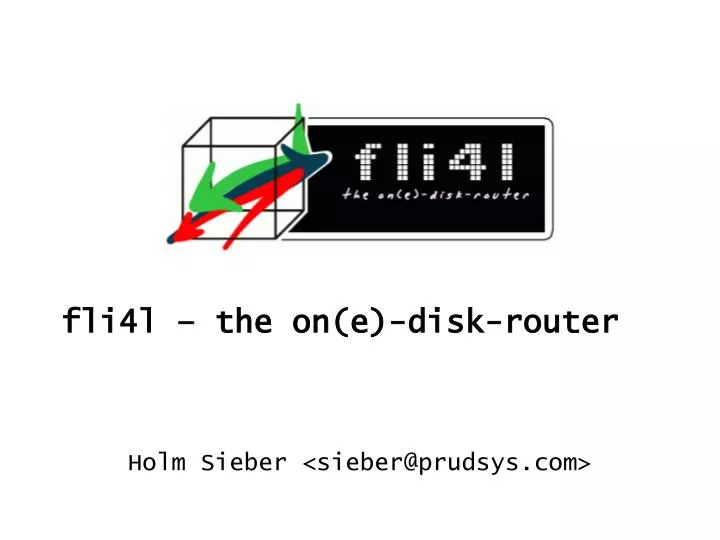 fli4l the on e disk router