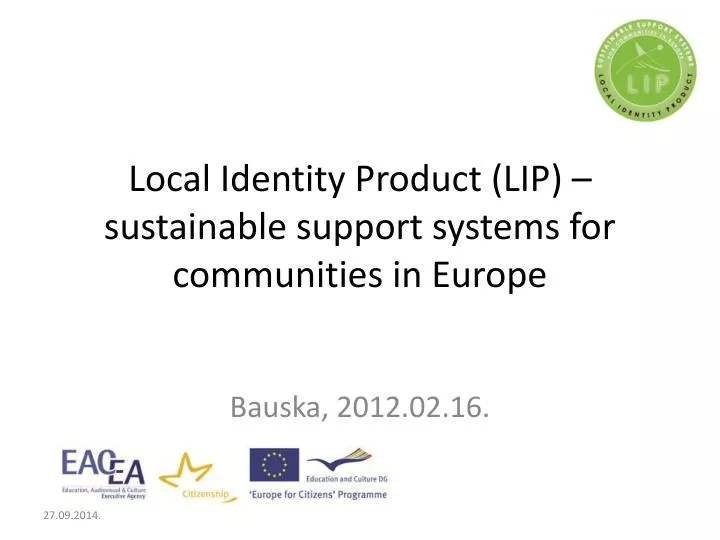 local identity product lip sustainable support systems for communities in europe