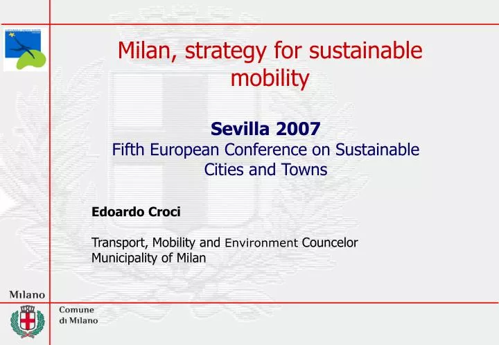 milan strategy for sustainable mobility