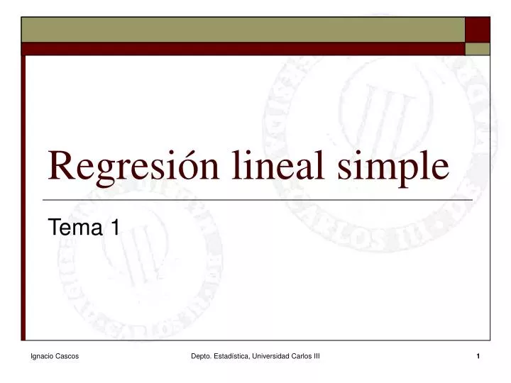 regresi n lineal simple