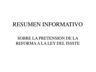 resumen informativo