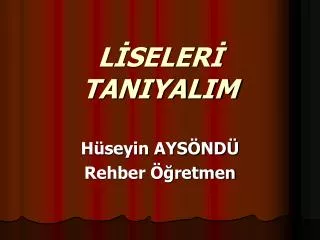 l seler taniyalim