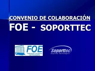 convenio de colaboraci n foe soporttec