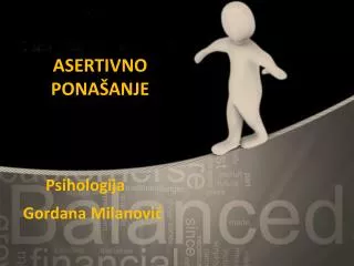 asertivno pona anje