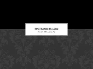 spotkanie 13 11 2013