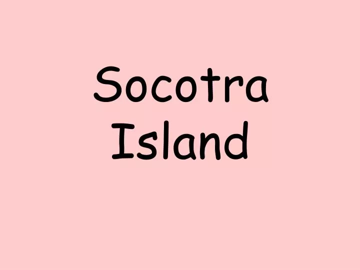 socotra island