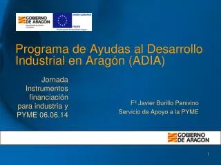programa de ayudas al desarrollo industrial en arag n adia