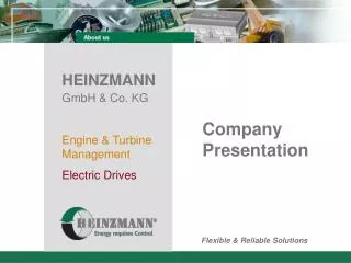 HEINZMANN GmbH &amp; Co. KG Engine &amp; Turbine Management Electric Drives