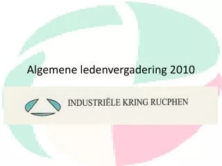 algemene ledenvergadering 2010