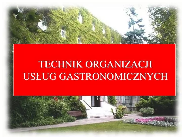 technik organizacji us ug gastronomicznych