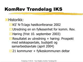 komrev tr ndelag iks