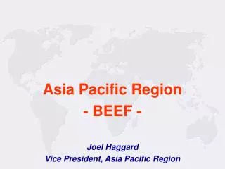 Asia Pacific Region - BEEF -