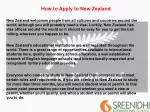 How to Apply to New Zealand - slide 1