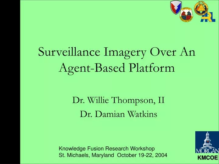 surveillance imagery over an agent based platform
